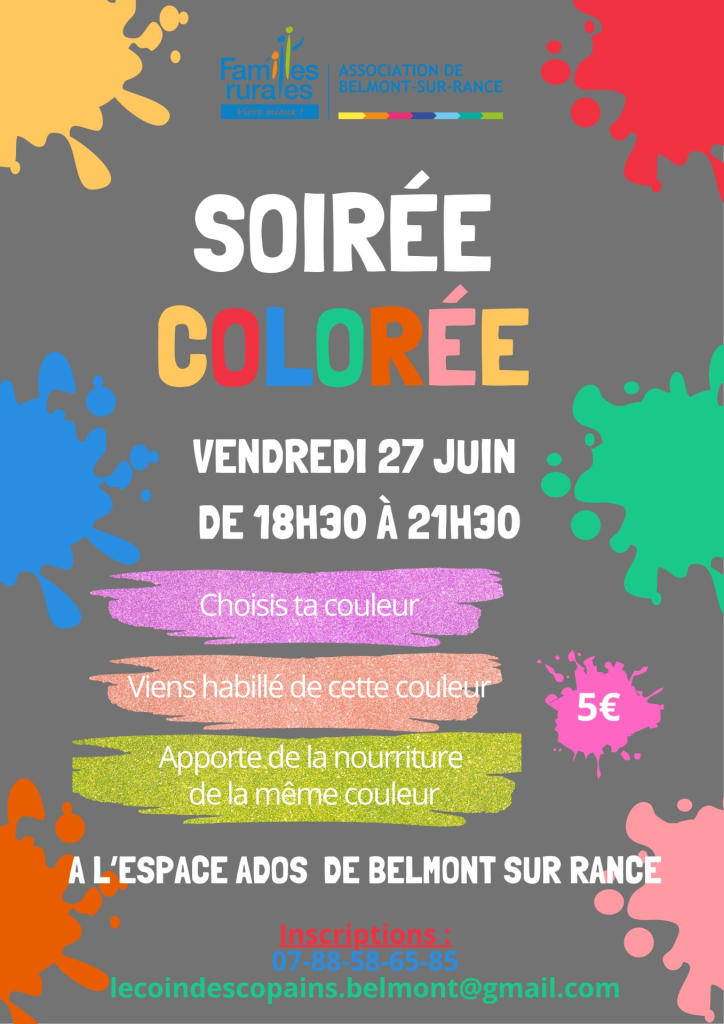 Soirée colorée
