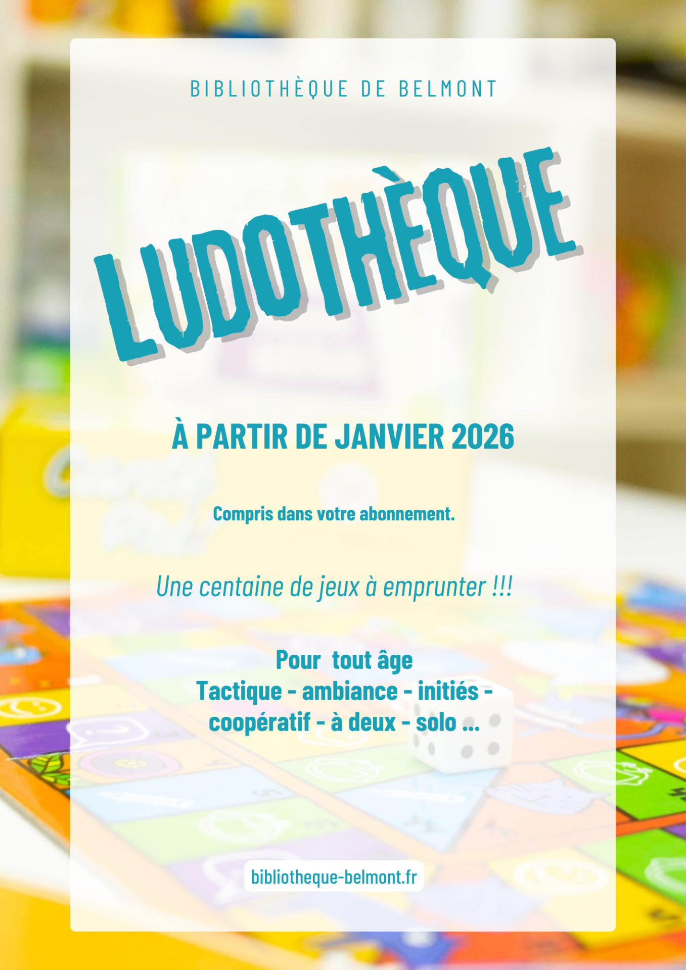 Lire la suite à propos de l’article Ludothèque : janvier 2026
